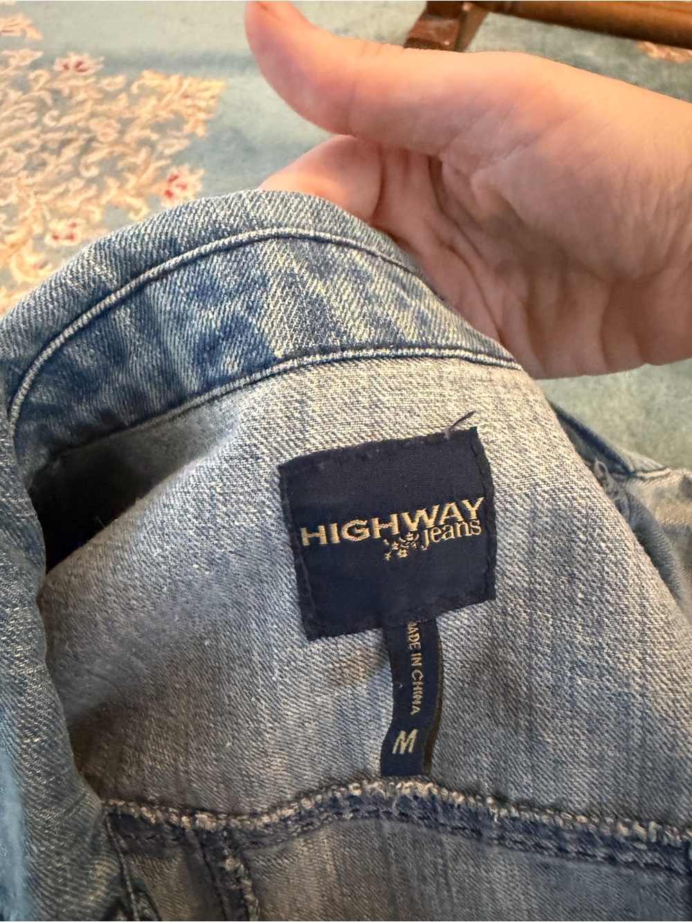 Highway Jeans Light Blue Denim Jacket - Casual size M - Picture 2 of 2
